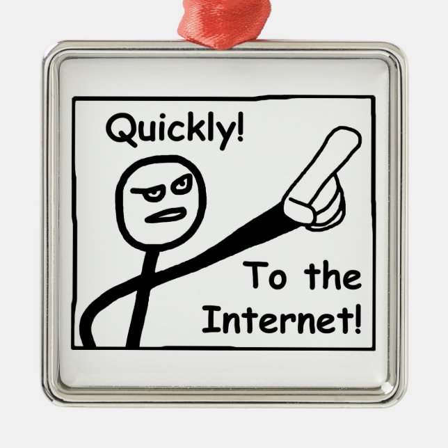 Adorno Metálico A Internet (Frente)