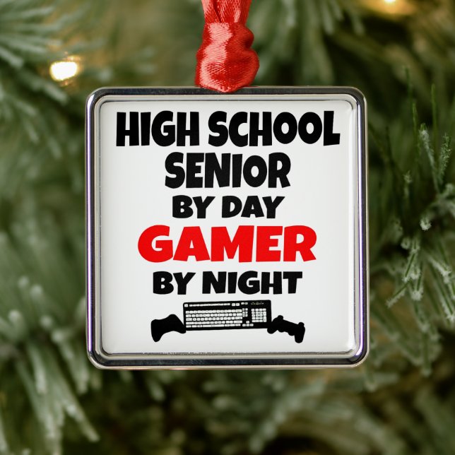 Adorno Metálico A la secundaria le encanta jugar a videojuegos (Árbol)