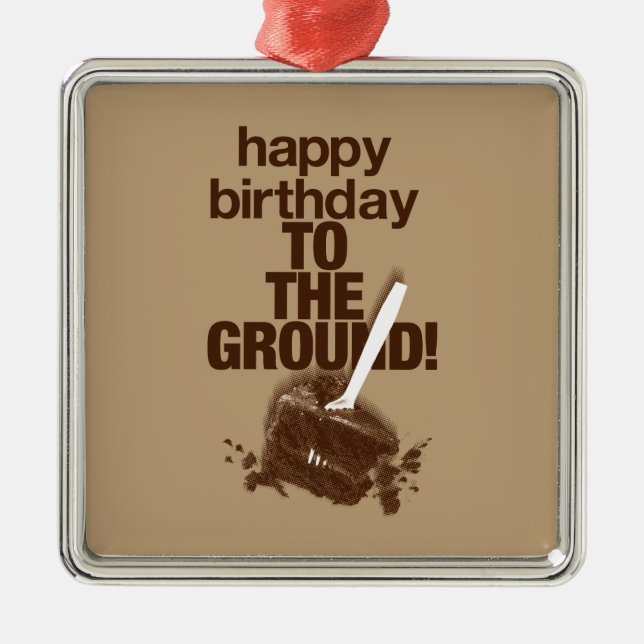 Adorno Metálico A la tierra (Frente)