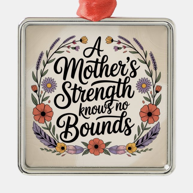 Adorno Metálico A Mother's Strength Knows No Bounds (Frente)