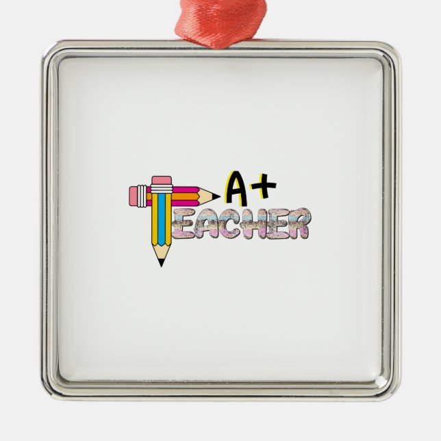 Adorno Metálico A Plus Teacher (Frente)