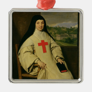 Adorno Metálico Abadesa de Angelique Arnauld de la madre