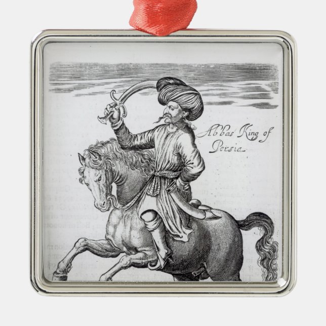 Adorno Metálico Abbas, rey de Persia (Frente)
