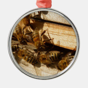 Adorno Metálico Abejas Melíferas