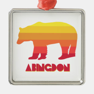 Adorno Metálico Abingdon Virginia Rainbow Bear