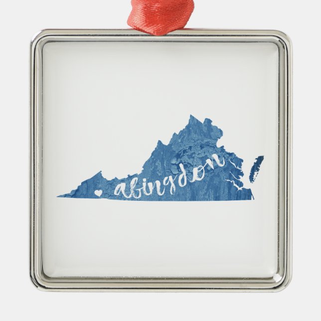 Adorno Metálico Abingdon Virginia Wood Grain (Frente)