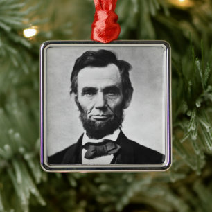 Adorno Metálico Abraham Lincoln: 16º presidente de América