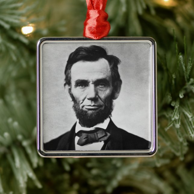 Adorno Metálico Abraham Lincoln: 16º presidente de América (Árbol)