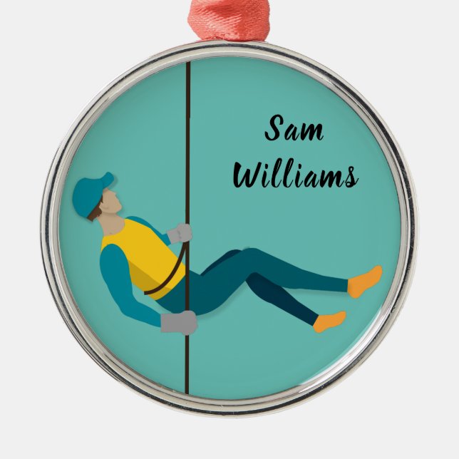 Adorno Metálico Abseiling (Frente)