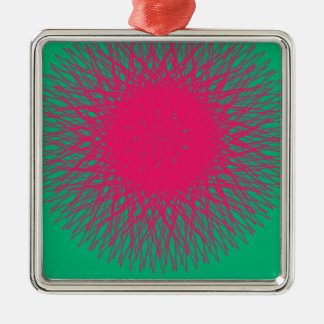 Adorno Metálico abstracto rosa