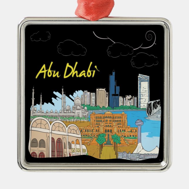 Adorno Metálico Abu Dhabi (Frente)