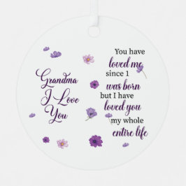 Adorno Metálico Abuela Te Amo