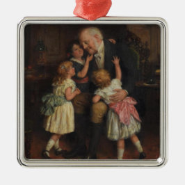 Adorno Metálico Abuelo e hijas (por Joseph Clark)