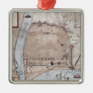 Adorno Metálico Acampamento fortificado, Puerto Rico