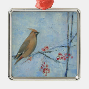 Adorno Metálico Aceite del Waxwing 2013 en lona