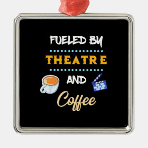 Adorno Metálico Actor Alimentado Por El Café Teatral