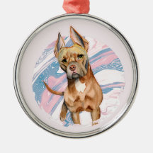 Acuarela grande linda del perro de Terrier de