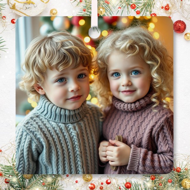 Adorno Metálico Add a Family Photo to this Personalized Christmas (Subido por el creador)
