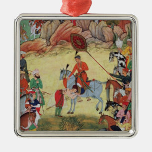 Adorno Metálico Adham Khan que paga homenaje a Akbar en Sarangpur,