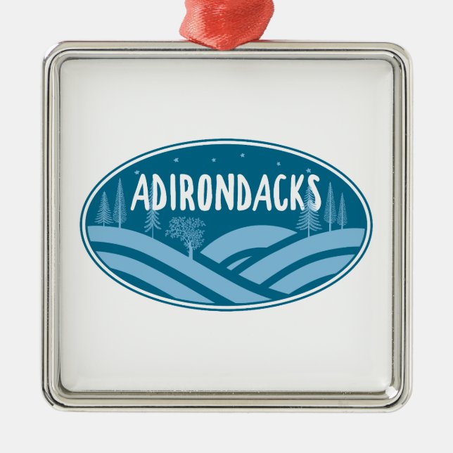 Adorno Metálico Adirondacks New York Outdoor (Frente)