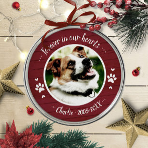 Adorno Metálico Adorable foto personalizada memorial para perro rú