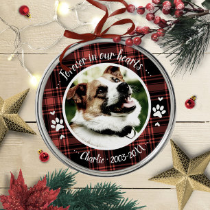 Adorno Metálico Adorable foto personalizada memorial para perro rú