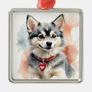 ADORNO METÁLICO ADORABLE PEQUEÑO FLUFFY KLEE KAI DOG