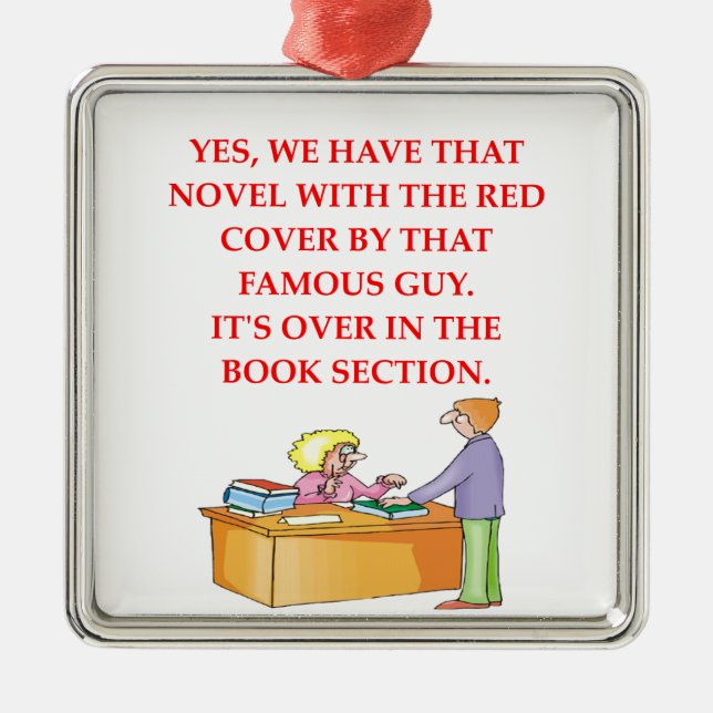 Adorno Metálico aficionado a los libros (Frente)