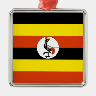 Adorno Metálico África:Bandera de Uganda