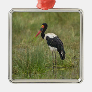 Adorno Metálico África. Tanzania. Cigüeña Silla de Montar macho