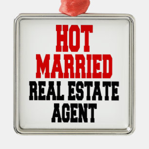 Adorno Metálico Agente inmobiliario casado caliente