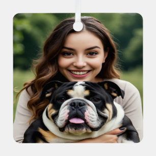 Adorno Metálico Agregar foto de Bulldog Personalizar