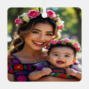 Adorno Metálico Agregar Hermosa Foto de Bebé Personalizar