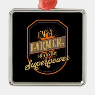 Adorno Metálico Agricultor de agricultura