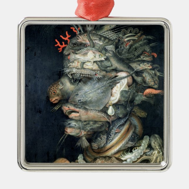 Adorno Metálico Agua, (Frente)