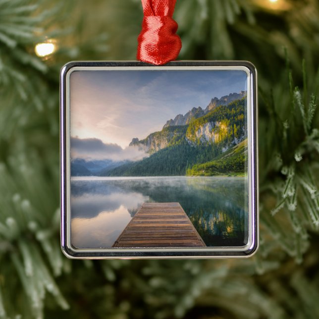 Adorno Metálico Agua | Lago alpino de Azure, Austria (Árbol)
