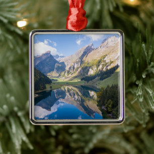 Adorno Metálico Agua Lago Alpsee Suiza