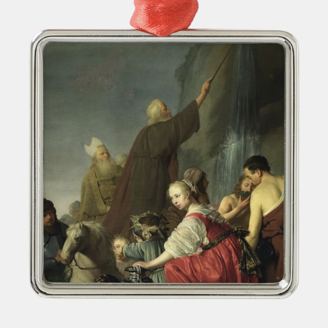 Adorno Metálico Agua llamativa de Moses de la roca (Frente)