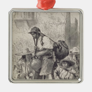 Adorno Metálico Agua-Portador mexicano