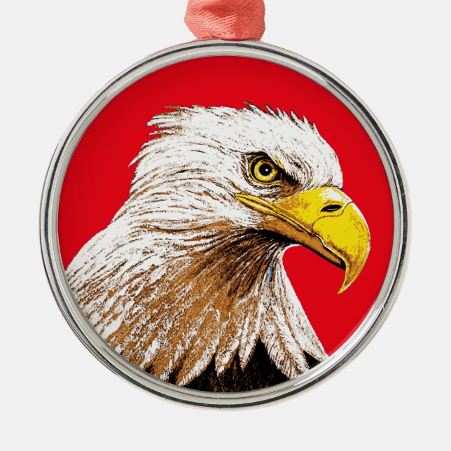 Adorno Metálico Águila americana (Frente)