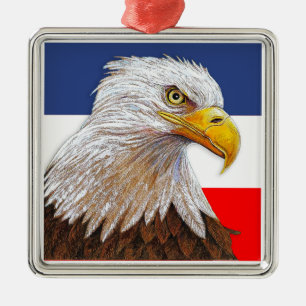 Adorno Metálico Águila calva americana