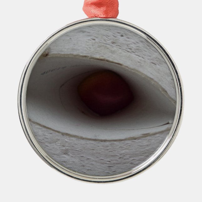 Adorno Metálico agujero en forma de ojo, hecho de papel (Frente)