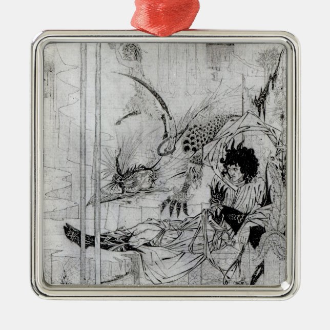 Adorno Metálico Ahora rey Arturo vio la bestia de búsqueda (Frente)