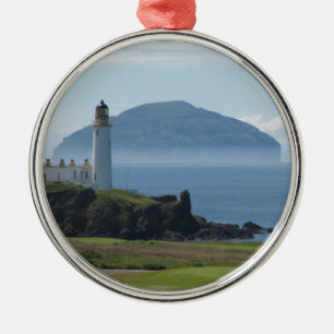 Adorno Metálico Ailsa Craig, faro de Turnberry