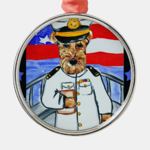 ADORNO METÁLICO AIREDALE TERRIER