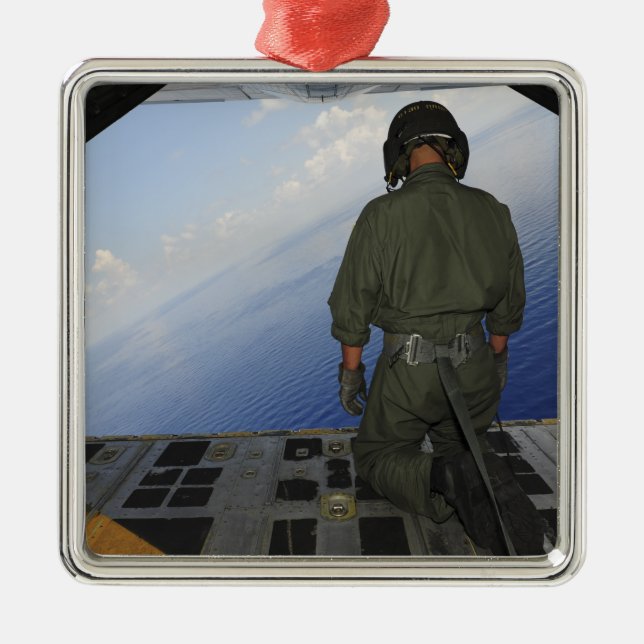 Adorno Metálico Airman observa las aguas del Golfo de México (Frente)