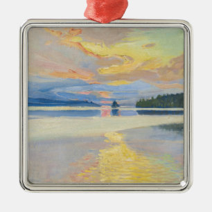 Adorno Metálico Akseli Gallen-Kallela - Sunset over Lake Ruovesi