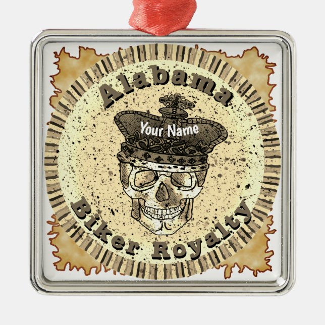 Adorno Metálico Alabama Biker  (Frente)