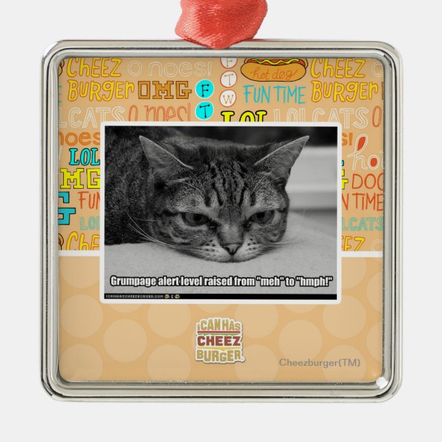 Adorno Metálico Alarma de Grumpage (Frente)