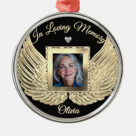 Adorno Metálico Alas de Ángel de Recuerdo Personalizadas Agregar F